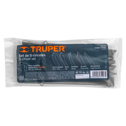 Juego de 5 cinceles para martillo neumático TPN-711, TRUPER