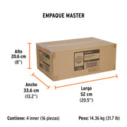 Carda alambre ondulado 6' x 1-1/8' para esmeril, TRUPER