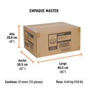 Carda circular 2' alambre fino para taladro, TRUPER