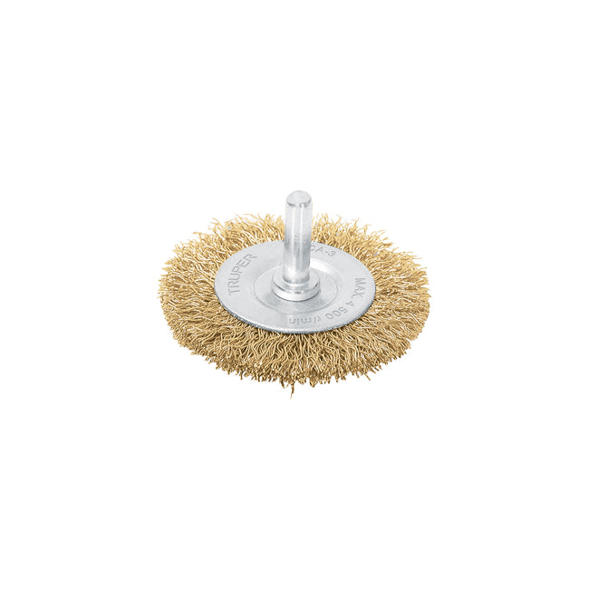 Carda circular 3' alambre grueso para taladro, TRUPER
