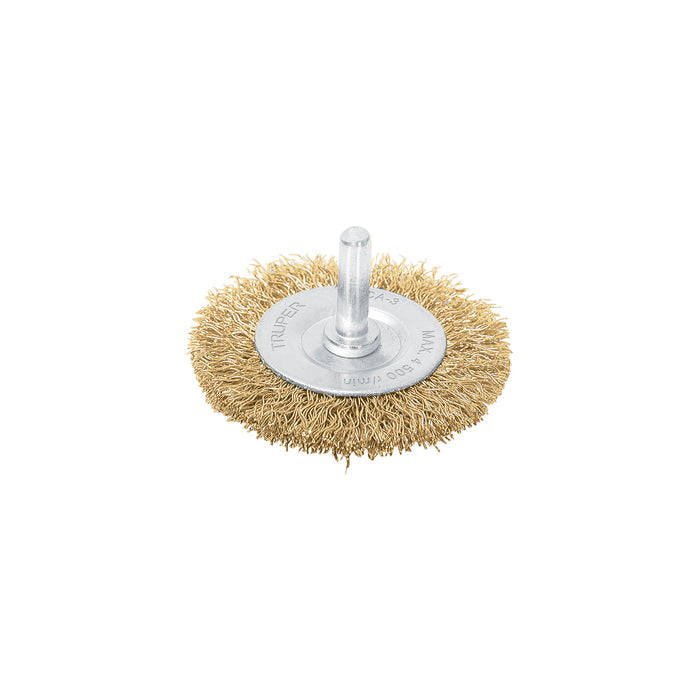 Carda circular 3' alambre grueso para taladro, TRUPER