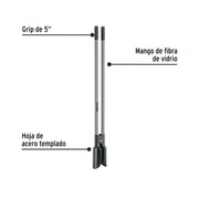 Cavador mangos de fibra de vidrio 44', PRETUL