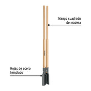 Cavador mangos de madera 48', PRETUL