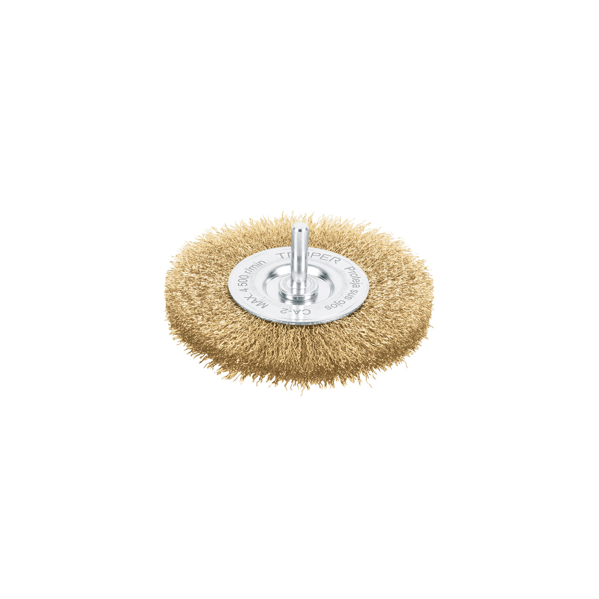 Carda circular 4' alambre fino para taladro, TRUPER