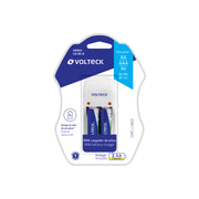 Cargador de pilas, AA, AAA y 9V, incluye 2 pilas AA, VOLTECK