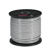 Metro de cable rígido 1/16' acero 7x7 recubierto PVC, 75 m