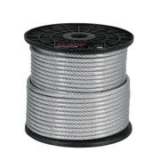 Metro cable flexible 1/4' acero 7x19 recubierto PVC, 75 m