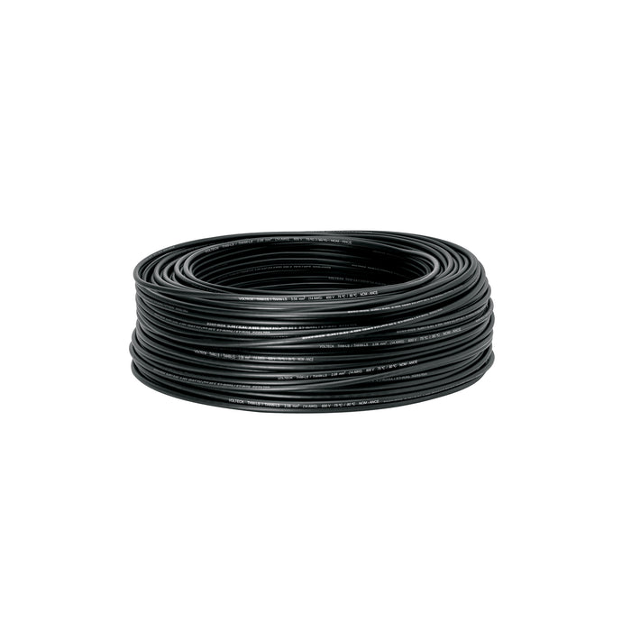 Rollo de 100 m de cable THHW-LS 14 AWG negro, VOLTECK