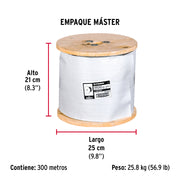 Metro de cable flexible 3/16' de acero 7x19 hilos, 300 m