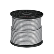 Metro cable flexible 3/16' acero 7x19 recubierto PVC, 75 m