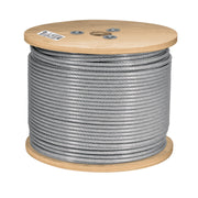 Metro cable flexible 3/16' acero 7x19 recubierto PVC, 300 m