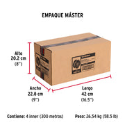 Metro de cable flexible 3/16' de acero 7x19 hilos, 75 m