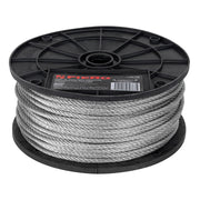 Metro de cable rígido 3/16' de acero 7x7 hilos, 75 m, FIERO