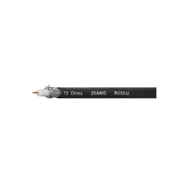 Metro de cable coaxial RG59 en rollo de 100 m, VOLTECK