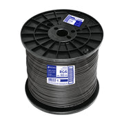 Metro de cable coaxial RG6 en carrete de 500 m, VOLTECK
