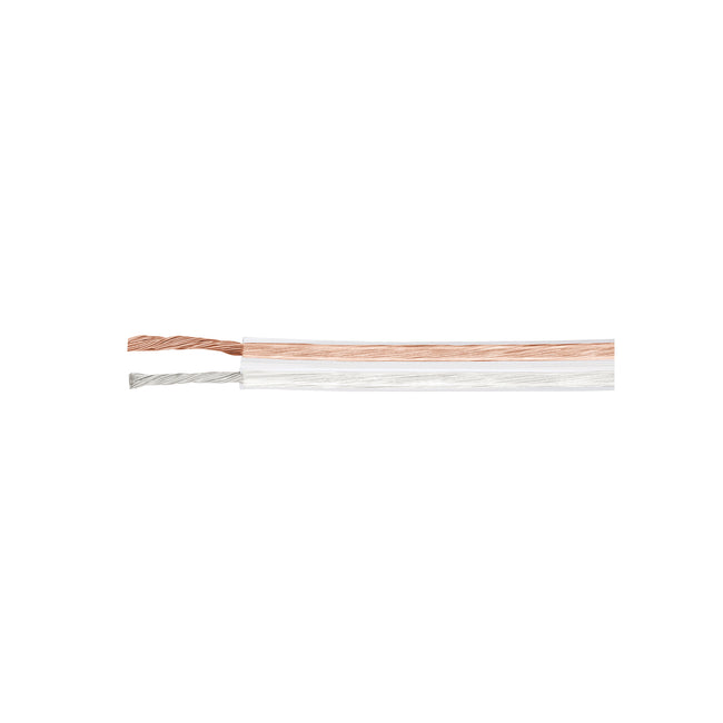 Rollo de 100 m cable polarizado transparente p/bocina 18 AWG