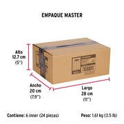Bolsa con 50 casquillos dobles de aluminio, 3/32', FIERO