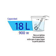 Calentador de inmersión para agua #5 (18 L), 900 W, VOLTECK