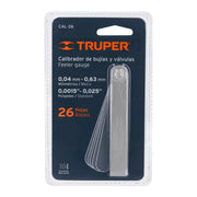 Calibrador de 26 hojas std / mm, TRUPER