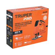 Sierra caladora 550W 4.5 A vel. variable, TRUPER PRO