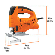 Sierra caladora 550W 4.5 A vel. variable, TRUPER PRO
