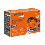 Sierra caladora 750W 5.9 A vel. variable, TRUPER PRO
