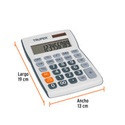 Calculadora de escritorio 19 cm, TRUPER