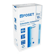Calentador instantáneo, 13L, 3 servicios, gas natural, FOSET