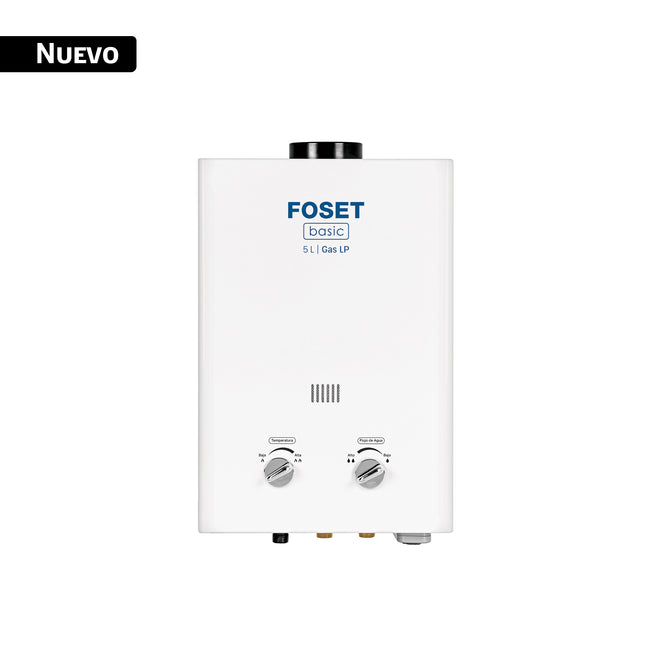 Calentador instantáneo, 5L, 1 servicio, gas LP, FOSET BASIC