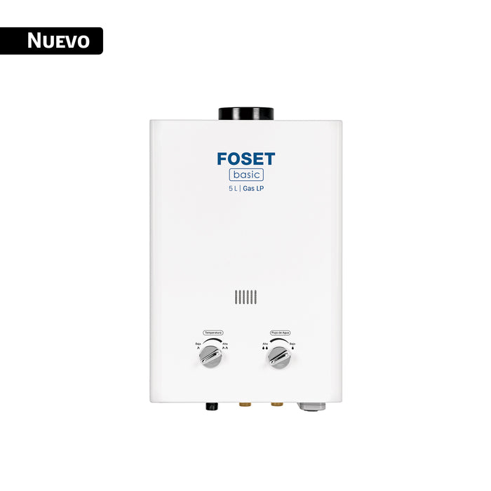 Calentador instantáneo, 5L, 1 servicio, gas LP, FOSET BASIC