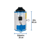 Calentador de paso, rápida recup, 6L, 1 serv, gas nat, FOSET