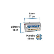 Termotanque p/calentador solar CALE-8S, FOSET
