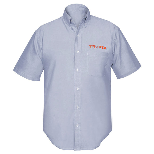 Camisa manga corta para hombre, azul, M, TRUPER