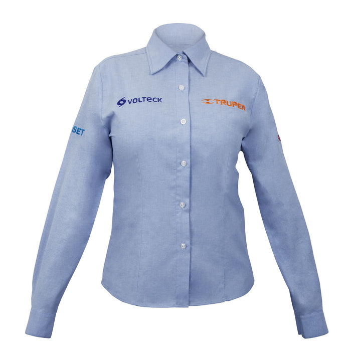 Camisa manga larga para mujer, azul, EG, TRUPER