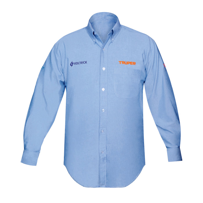 Camisa manga larga para hombre, azul, EEG, TRUPER