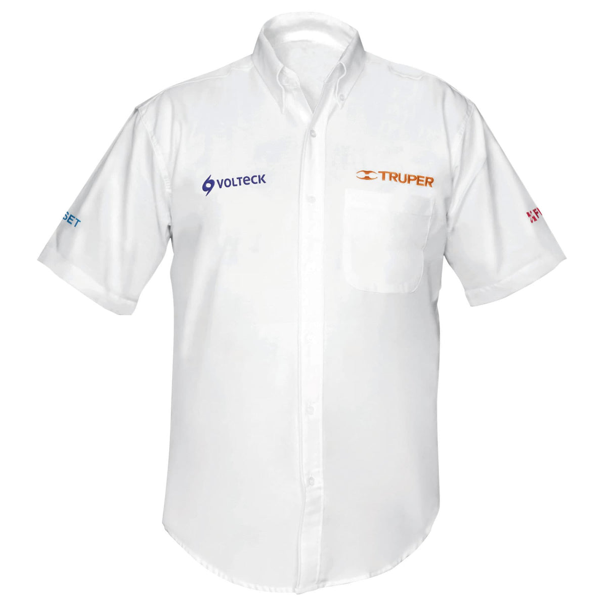 Camisa manga corta para hombre, blanca, EEG, TRUPER