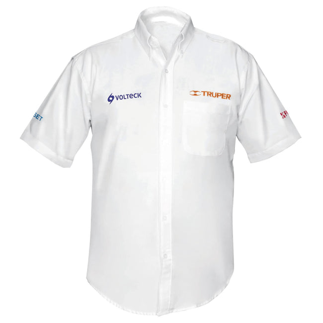 Camisa manga corta para hombre, blanca, EEG, TRUPER