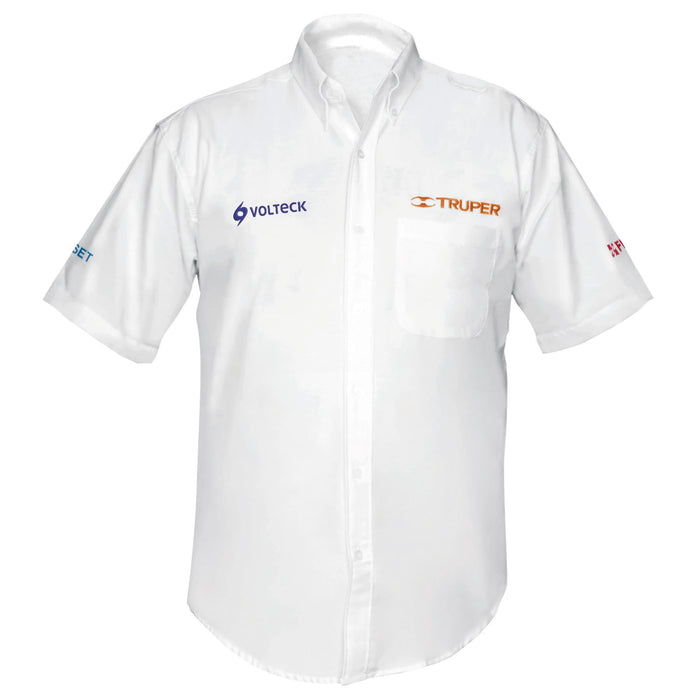 Camisa manga corta para hombre, blanca, EEG, TRUPER