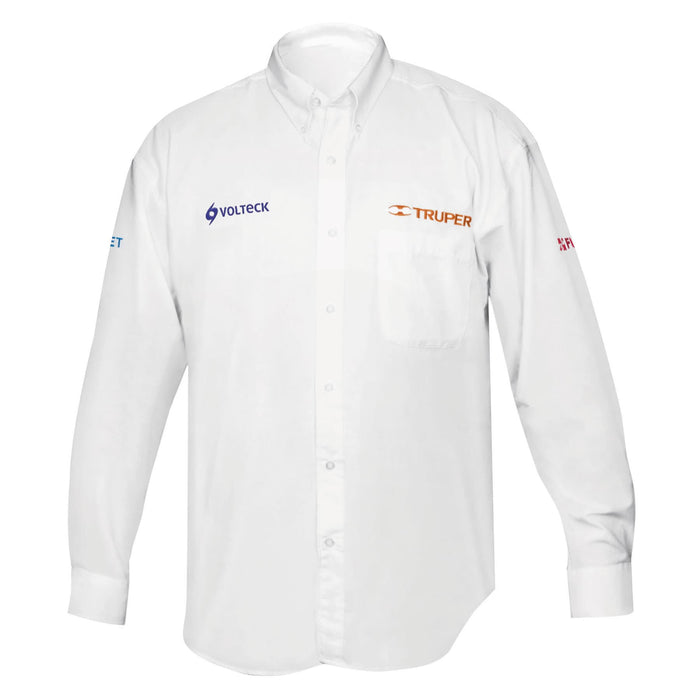 Camisa manga larga para hombre, blanca, EEEG, TRUPER