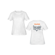Playera cuello redondo para mujer, blanca, CH, TRUPER