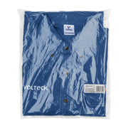 Camisa de mezclilla manga corta para hombre, M, TRUPER