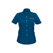 Camisa de mezclilla manga corta para mujer, EEG, TRUPER