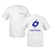 Playera cuello redondo para hombre, blanca, G, VOLTECK