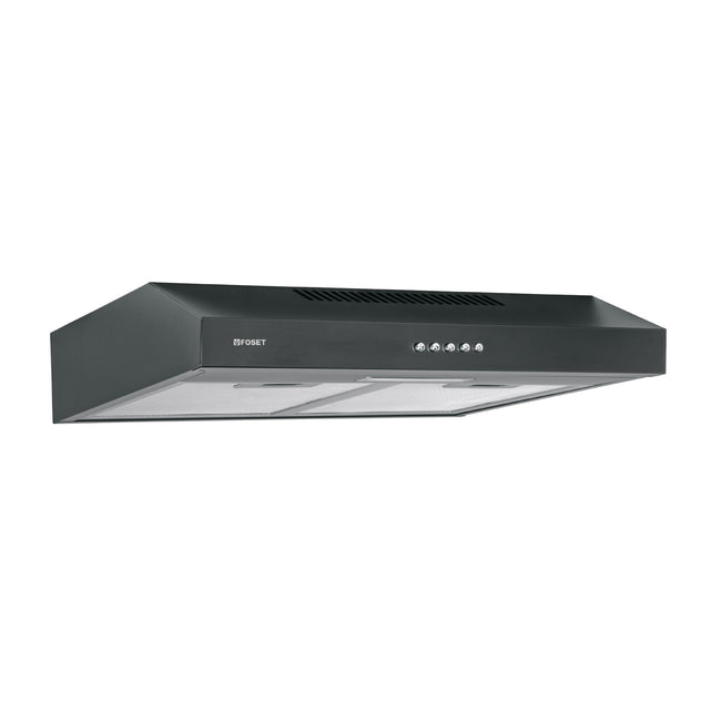 Campana extractora 50 cm, empotrable, negra, FOSET