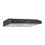 Campana extractora 60 cm, empotrable, negra, FOSET