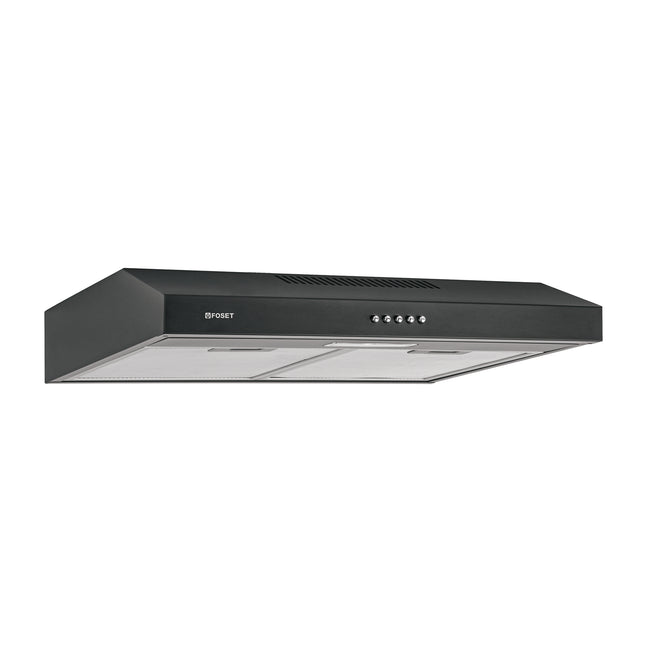 Campana extractora 60 cm, empotrable, negra, FOSET