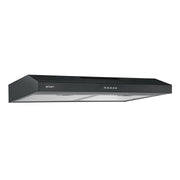 Campana extractora 75 cm, empotrable, negra, FOSET