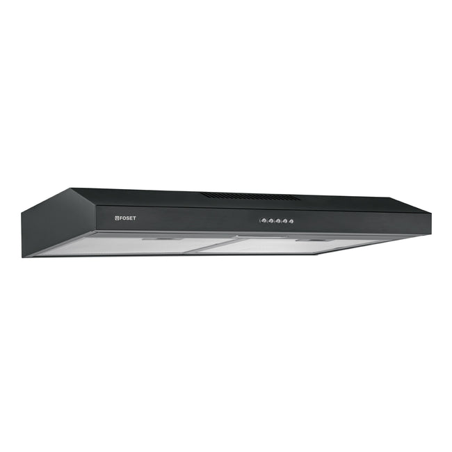 Campana extractora 75 cm, empotrable, negra, FOSET