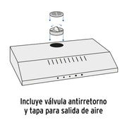 Campana extractora 80 cm, empotrable, negra, FOSET