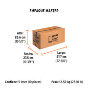 Cables pasa corriente 3 m, 225 A, 8 AWG, con funda, TRUPER